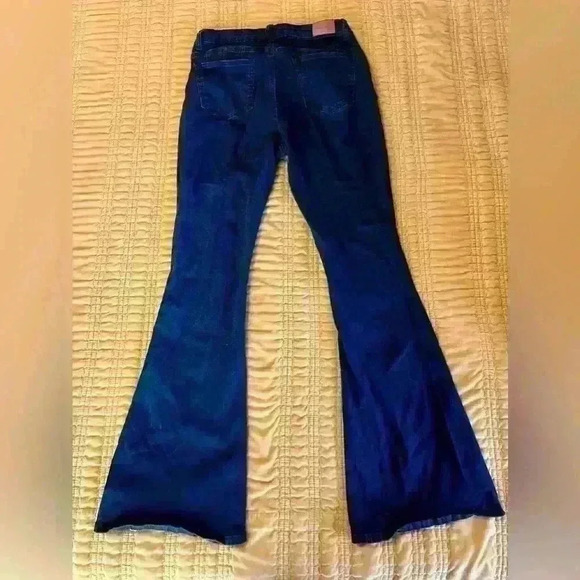 Black Flare Jeans Size L - Picture 2 of 2